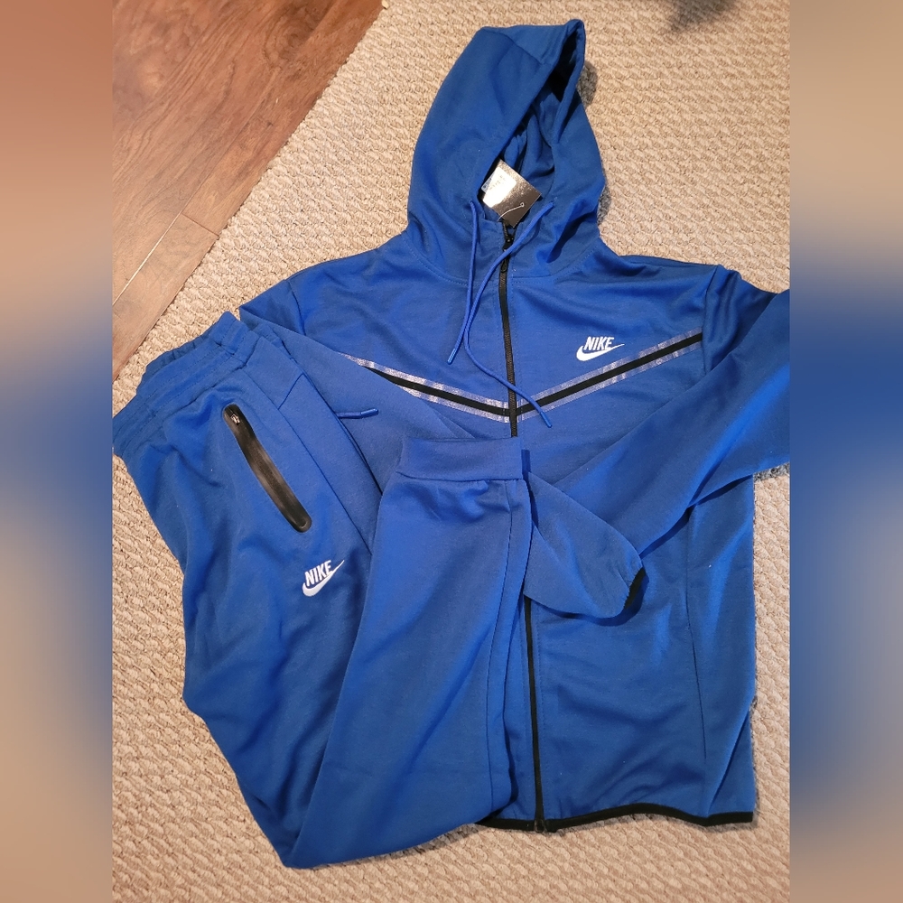 Blue Nike sweatsuit